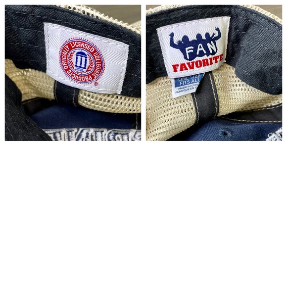 Michigan Wolverines Baseball Cap Hat Navy Blue Yellow Mesh Embroidered - Picture 8 of 8